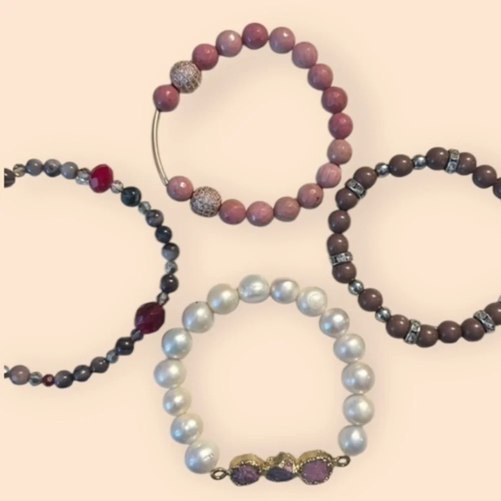 Beaded Bracelet 4 Piece Bundle